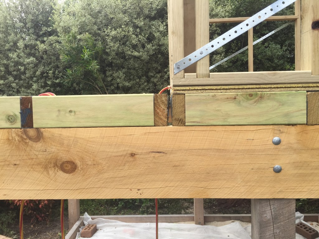 The gap between the verandah and the cubby floor